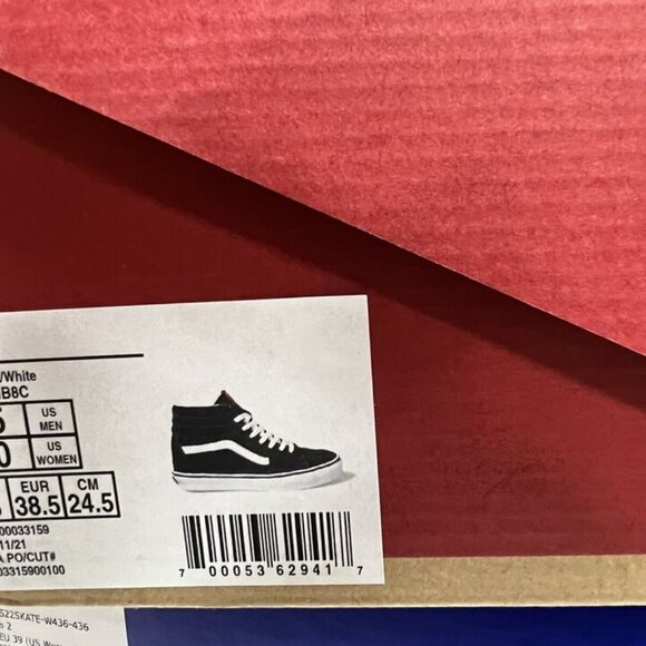 VANS Womens Sk8-Hi Sneaker Black Size 8 M - Picture 7 of 7